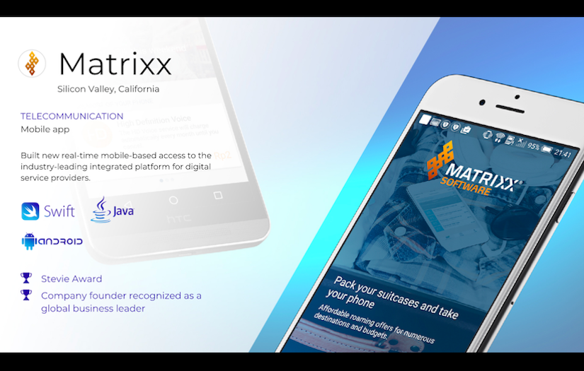 Matrixx: native mobile apps for telecommunications screenshot 1